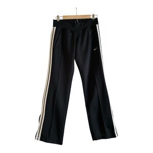 VINTAGE Nike Track Pants Black Athletic Y2K unisex size Small